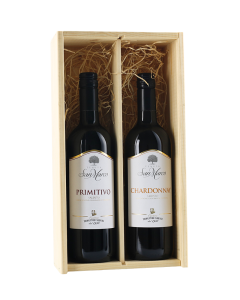 Tenuta San Marco, Salento IGP Geschenkkist San Marco met 1x Chardonnay en 1x Primitvo