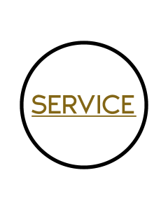 Service, Opplakken sticker proeffles