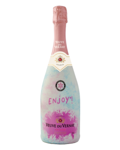 Veuve du Vernay, Vin Mousseux ICE, Rosé, Thermo label  